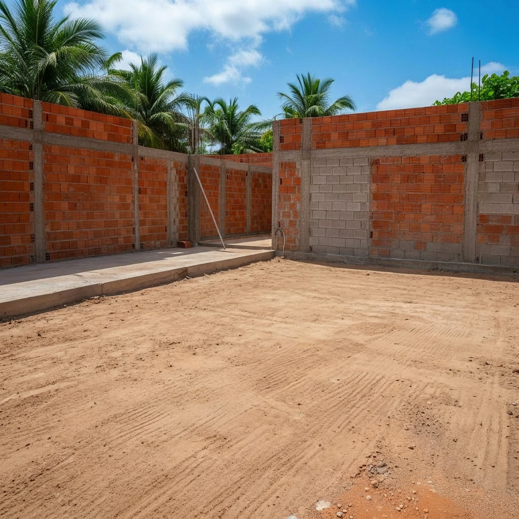 Depois — Retirada rápida de resíduos de construção